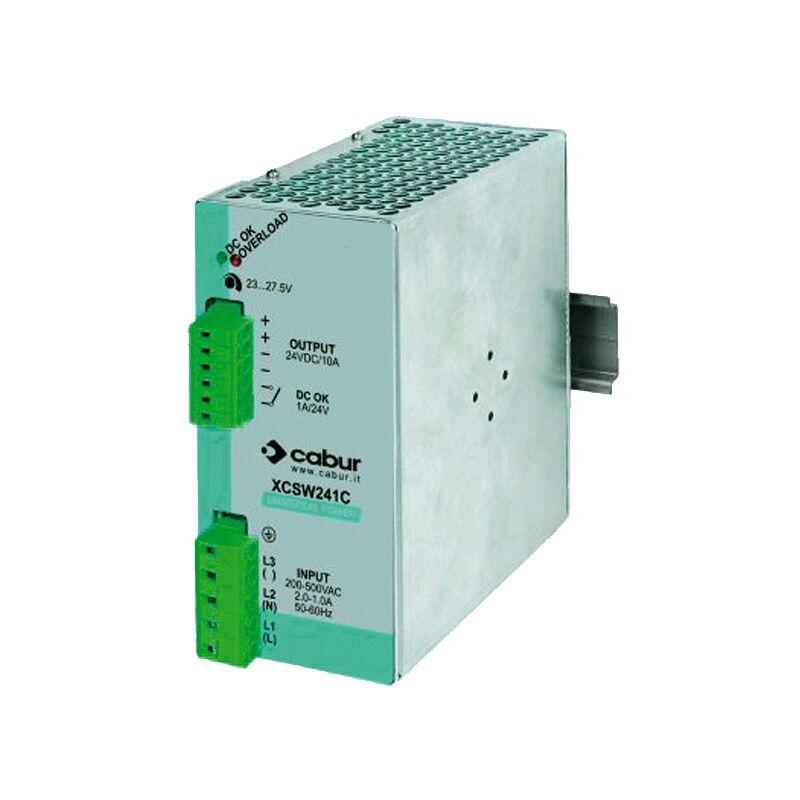 Cabur - Alimentation switching 10A 24VDC 1-2-3 Phases XCSW241C