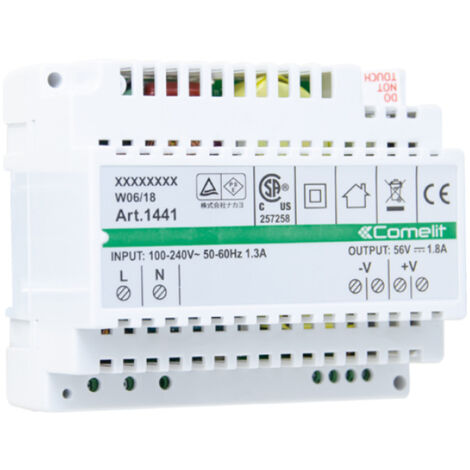 Alimentation Comelit système VIP IP 100W 110-240V AC 56V DC 1441