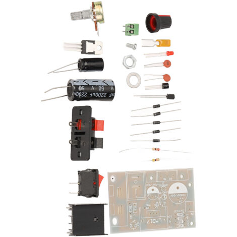 Alimentation DC Réglable avec Protection Court-Circuit - Kit DIY Alimentation Régulée
