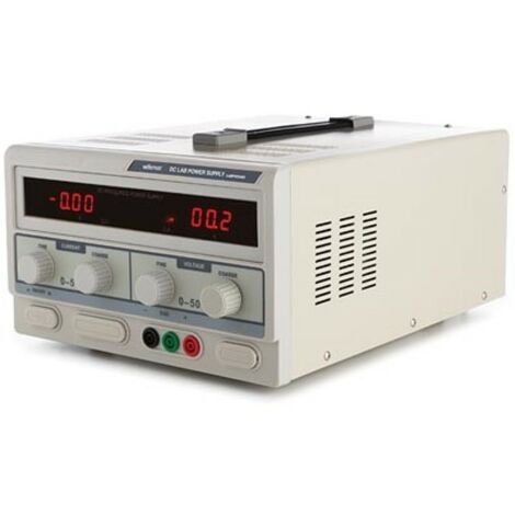 ALIMENTATION DE LABORATOIRE 0-50 VCC 0-5 A MAX AVEC DOUBLE AFFICHEUR LED VELLEMAN LABPS5005