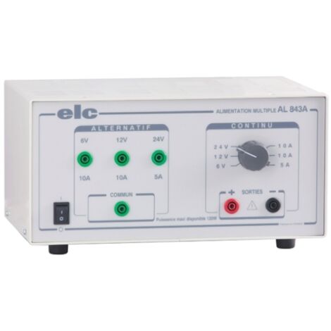 Alimentation de laboratoire, 6 12 V 24V c.a. / V c.c., 5A, 3 sorties 120W ( Prix pour 1 )