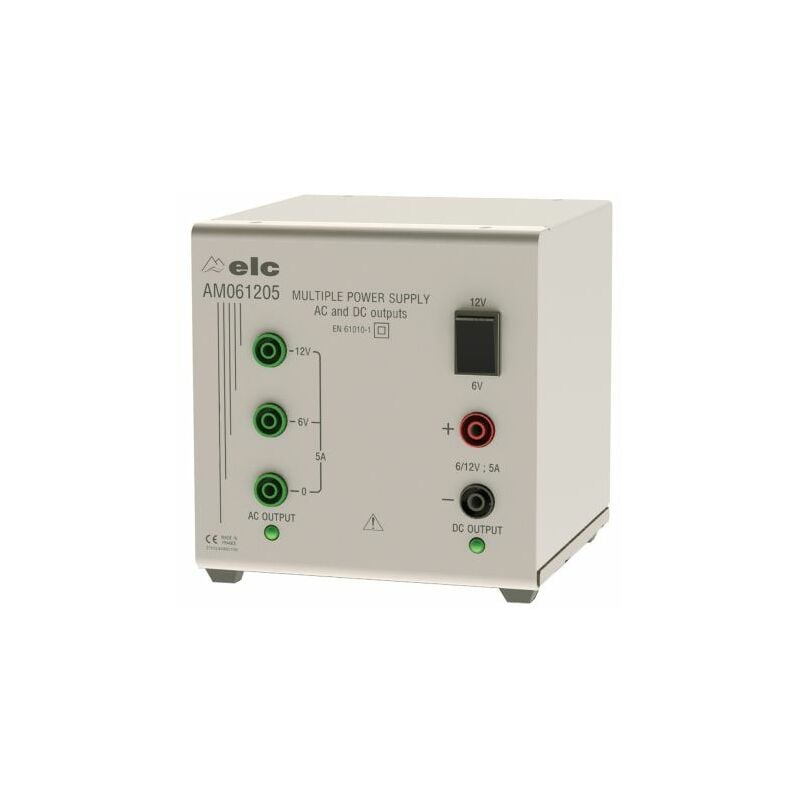 ELC - Alimentation de laboratoire, 6 12V, 5A, 2 sorties 120 w, 145VA ( Prix pour 1 )