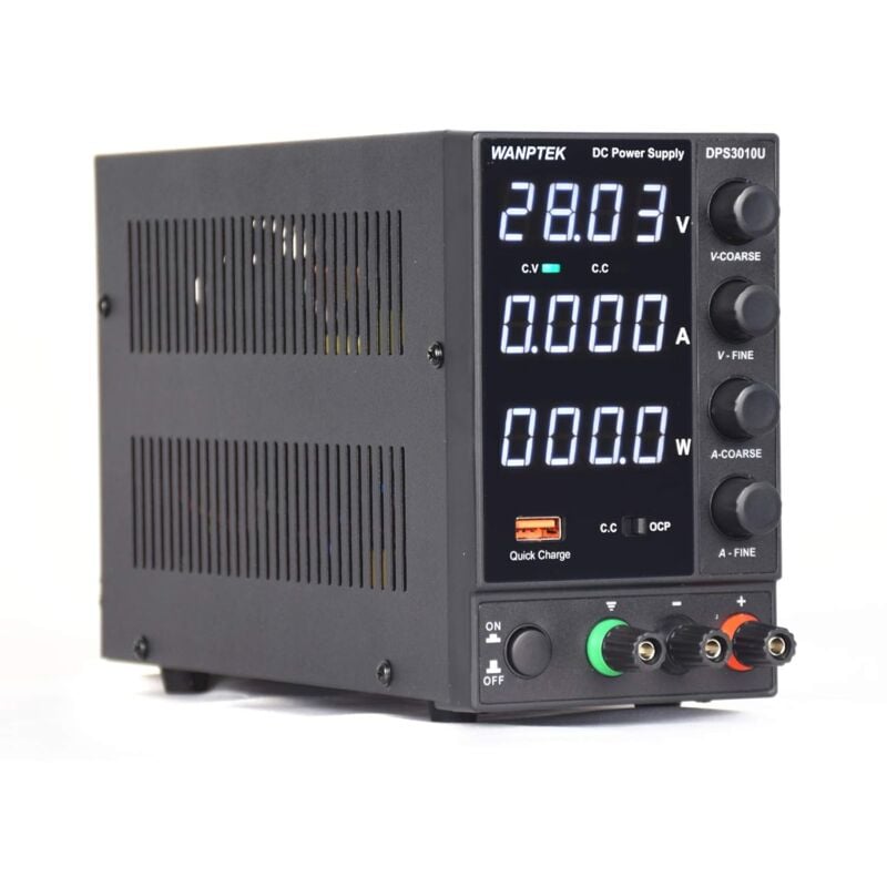 Senderpick - Alimentation de laboratoire dc 0-30V 0-10A Réglable Indicateur led Alimentation à découpage usb