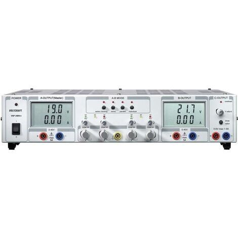 Alimentation de laboratoire réglable 2x 0,1 - 40 V/DC 5A et 0 - 6 V/DC 1,5A Voltcraft VSP 2405