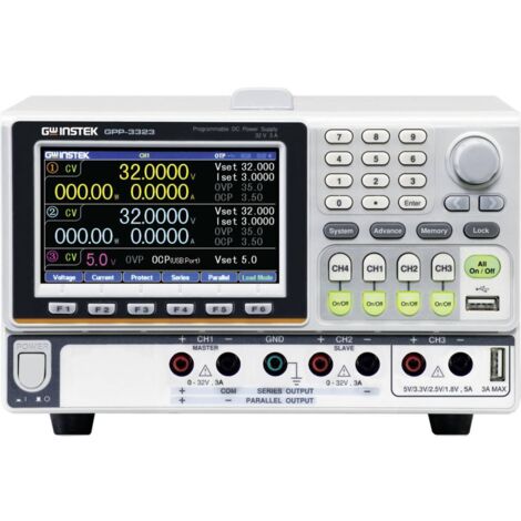 Alimentation de laboratoire réglable GW Instek GPP-3323 0 - 32 V 0 - 3 A RS-232, USB programmable Nb