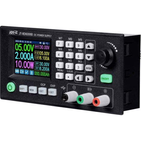 Alimentation de laboratoire réglable Joy-it RD6006B 0 - 60 V 0 - 6 A télécommandable, programmable, construction étroit
