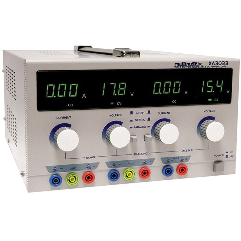 Multimetrix - Alimentation de laboratoire, 30V c.c., 3A, 3 sorties ( Prix pour 1 )