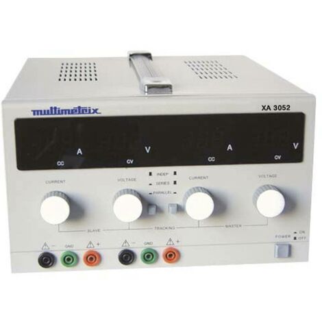 Alimentation de laboratoire réglable Multimetrix XA 3052 0 - 30 V 0 mA - 5 A Nbr. de sorties 2 x