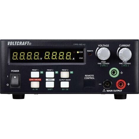 Alimentation de laboratoire réglable VOLTCRAFT CPPS-160-42 0.02 - 42 V/DC 0.01 - 10 A 160 W Q659771