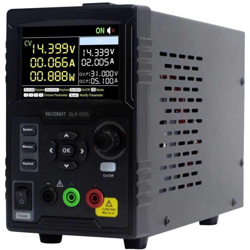 Voltcraft - Alimentation de laboratoire réglable DLP-1305 0 - 30 v 0 - 5 a 150 w Fonction esclave Nbr. de sorties 1 x