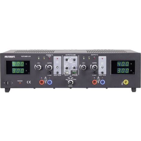 Alimentation de laboratoire réglable VOLTCRAFT VLP-2403 USB 0 - 40 V 0.01 - 3 A 273 W OVP Nbr. de so