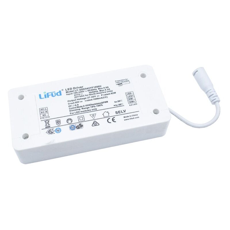 Alimentation Driver Poliplast 42W pour panneaux led dimmables 400920