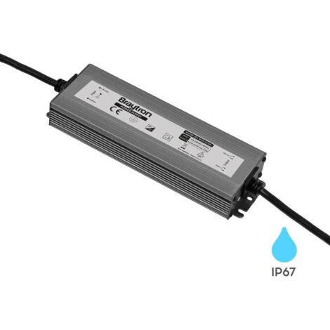 Alimentation électrique 150W IP67 en aluminium noir