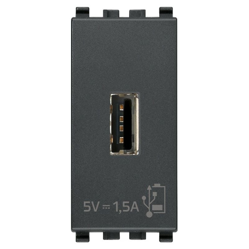 Vimar - Prise usb Eikon 5V1.5A gris 20292