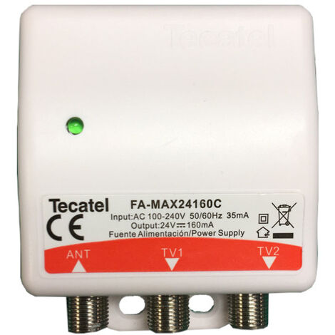 Alimentation électrique TECATEL 24V 160mA pour les amplificateurs tdt montés sur mât