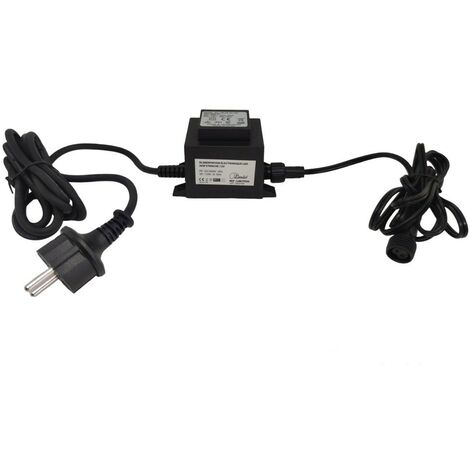 Alimentation électronique LED 36W étanche IP67 – 12V pour spots encastrables – Longueur câble 2 x 2 mètres – Certification CE & RoHS – Limão