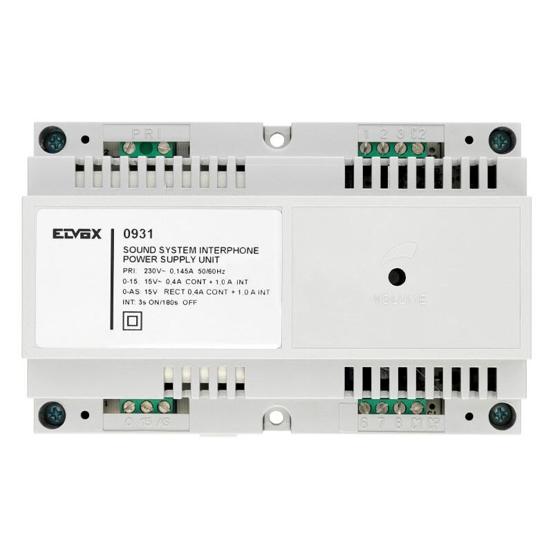 Bloc d'alimentation Elvox 30VA pour les portiers de la série Sound System 0931