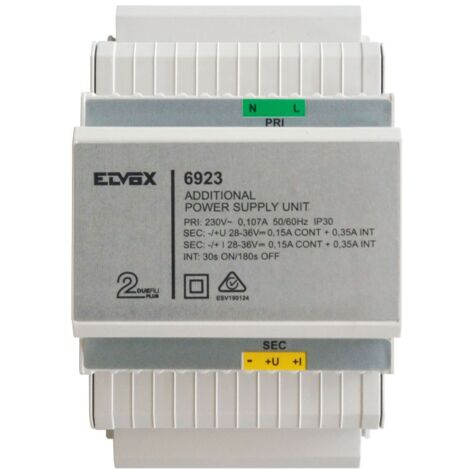 Alimentation Elvox supplémentaire pour vidéophonie 2 fils 6923
