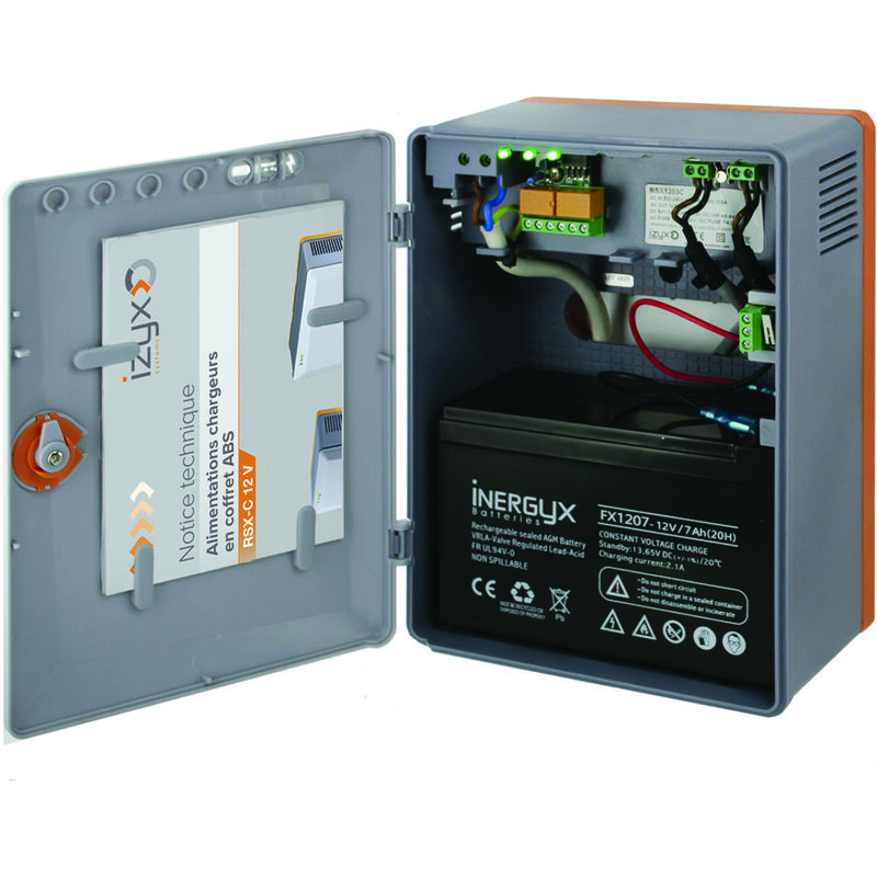 Alimentation secourue - rsx - 230v vers 12v dc - 13.8v / 3a - sans batterie Izyx rsx1203c