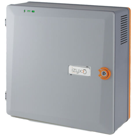 Alimentation en coffret ABS avec porte 230 Volts AC sortie 12 Volts DC 5 Ampères sans batterie de secours - Izyx