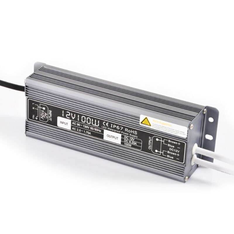 Sysled - Alimentation étanche 12 V/100 Watt pour ruban led