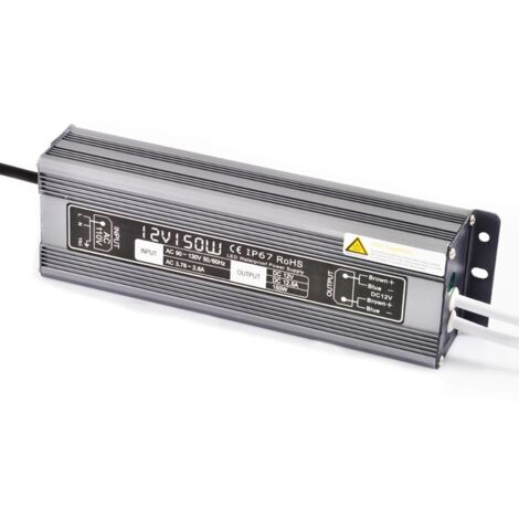 Alimentation étanche 12 V/150 Watt pour ruban LED