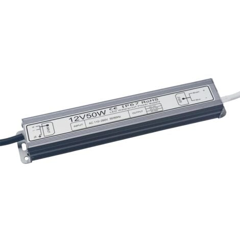 Alimentation étanche 12V/50 Watt pour ruban LED