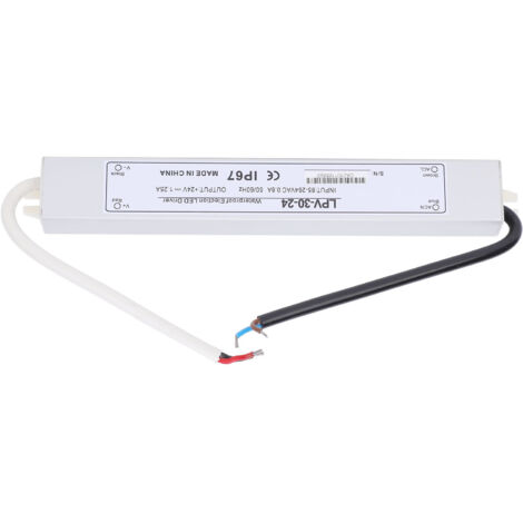 Alimentation étanche DC24V 30W en alliage d'aluminium pour extérieur LPV-30-24
