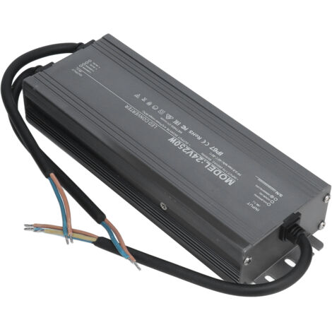 Alimentation étanche LED 250W 24V pour éclairage d'extérieur IP67