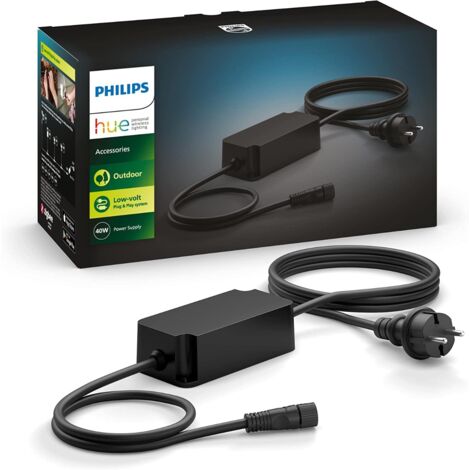 Alimentation extérieure 40W IP67 pour luminaires Philips Hue – Résistante à l'humidité – 220-240V – Installation facile