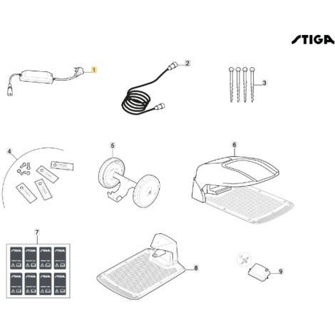 Alimentation externe 4 Ah ORIGINAL STIGA a5000 rtk robot tondeuse 118204159/0