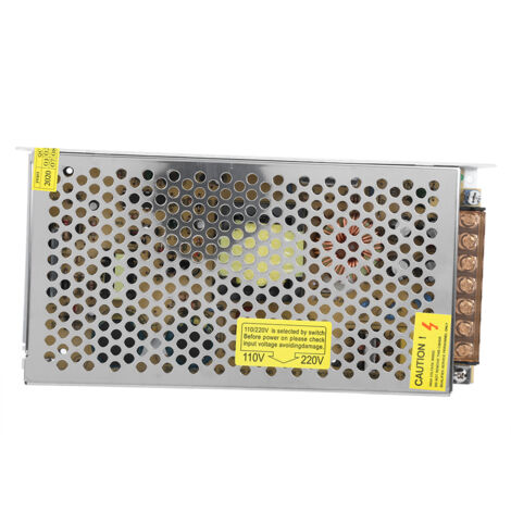 Alimentation LED 100W-500W, Transformateur 12V 10A, Convertisseur AC/DC 110-220V vers 12V pour Éclairage