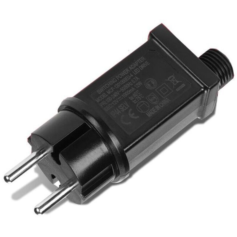 Alimentation LED 12 V, transformateur LED IP44, adaptateur/driver basse tension pour guirlandes lumineuses de Noël.