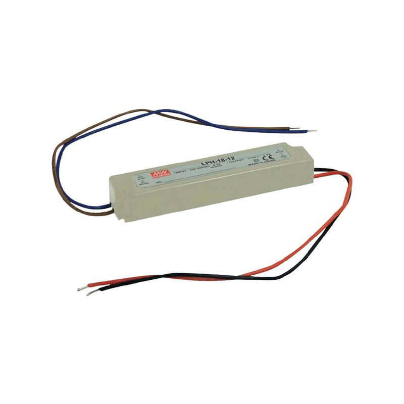 Alimentation LED 12V 18W IP67 Entrée 230VAC