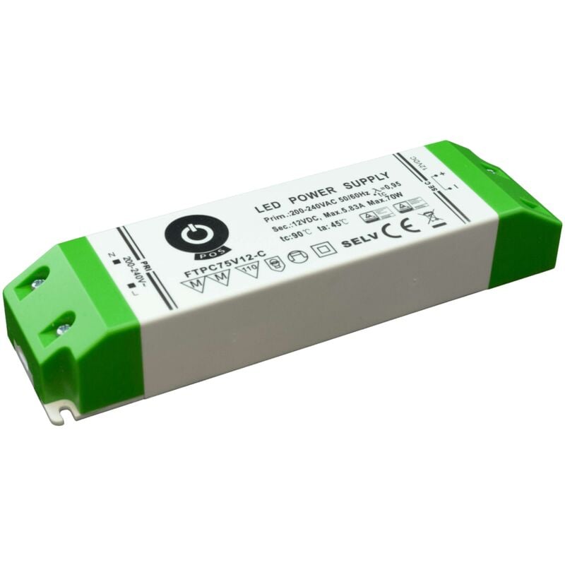 Alimentation LED 12V 75W Dimmable (variable) 6.25A FTPC75V12D