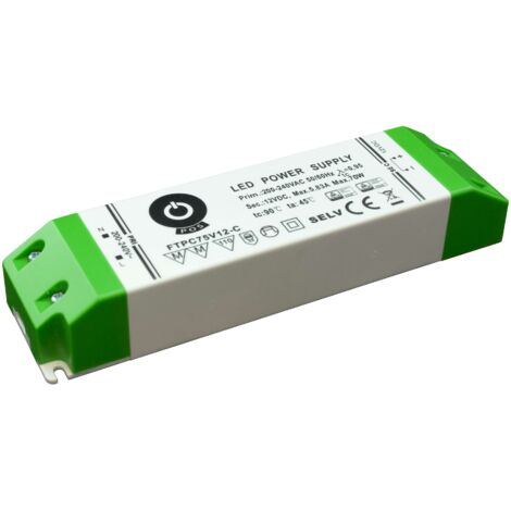 Alimentation LED 12V 75W Dimmable (variable) 6.25A