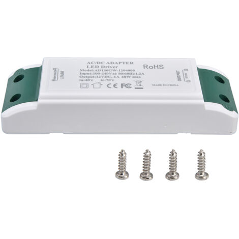 Alimentation LED 12V DC 48W 4A Transformateur Électrique