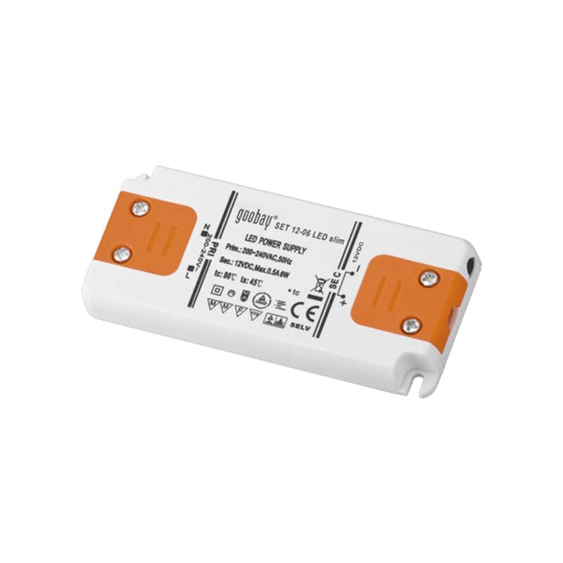 Goobay - Alimentation led 230VAC-12VDC 0-6W slim