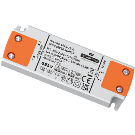 Alimentation LED 24V DC 15W IP20 ARIC 52067