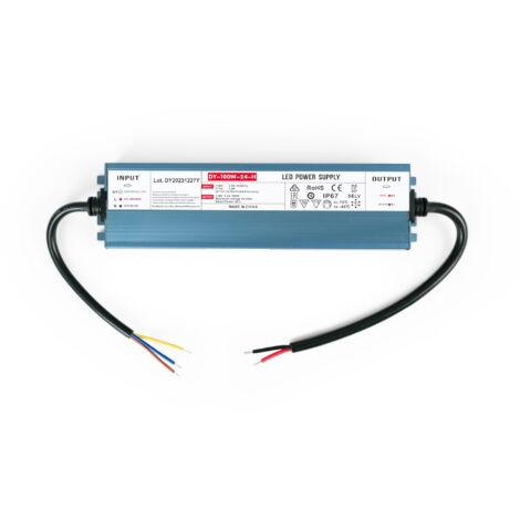 Alimentation LED 24V étanche 100W extra-plate - 4.2A - IP67