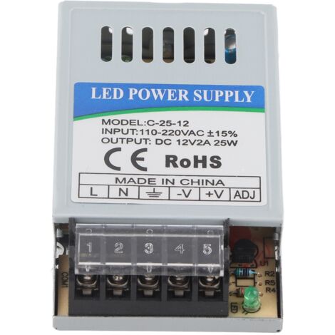Alimentation LED 25W 12V Professionnelle Etanche - Alimentation à Découpage AC110/220V