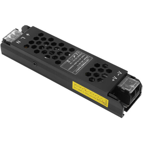 Alimentation LED 60W étanche en aluminium, transformateur 12V DC, AC 170-260V pour bande lumineuse