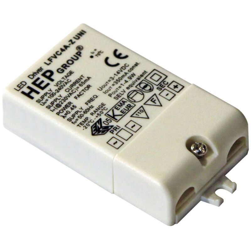 Aric - alimentation led cc 350mA 4,9W 0607