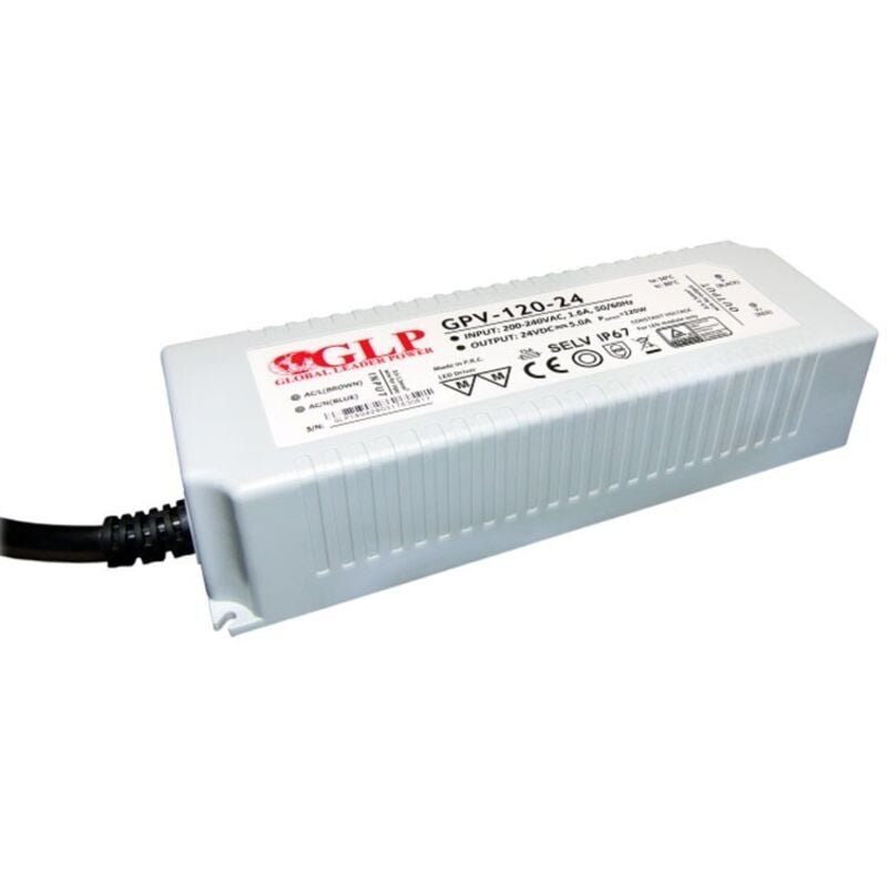 Alimentation led DC24V 120W 5A Étanche IP67 glp