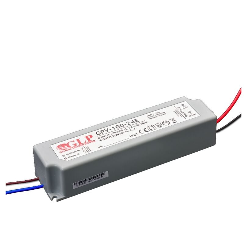 Alimentation led DC24V 100W 4,2A Étanche IP67 glp