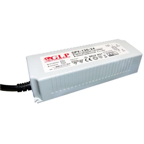 Alimentation LED DC24V 120W 5A Étanche IP67 GLP