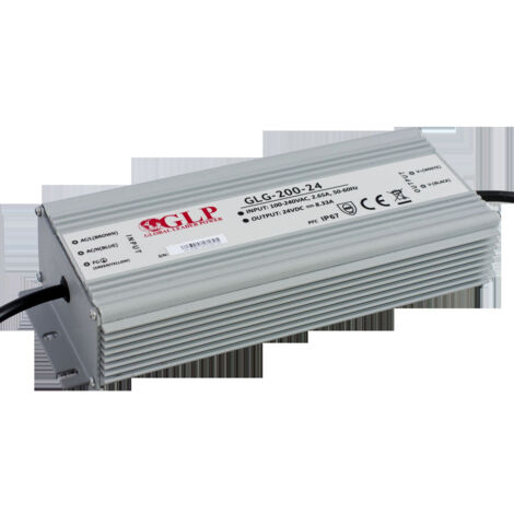 Alimentation LED DC24V 200W étanche IP67 GLP