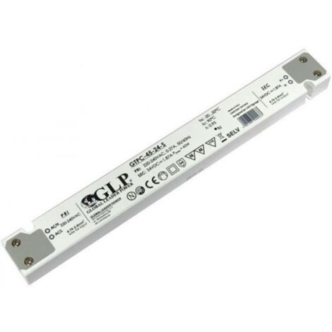 Alimentation LED DC24V 45W GLP