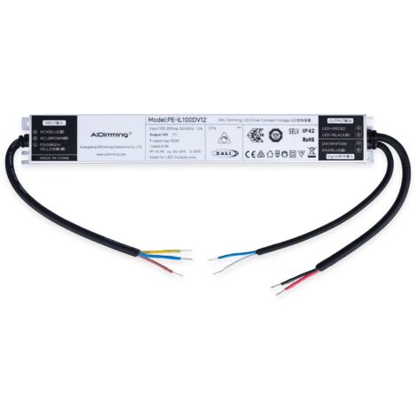 Alimentation LED dimmable DALI DT6 - 12V DC - 8.3A - 100W