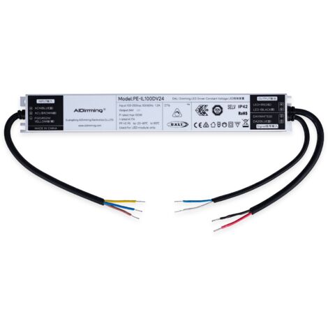Alimentation LED dimmable DALI DT6 - 24V DC - 4,17A - 100W